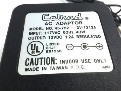 Used Calrad 45-752 Camera Power Supply Adapter 12VDC 1.2A XLR 3-Pin for Sony
