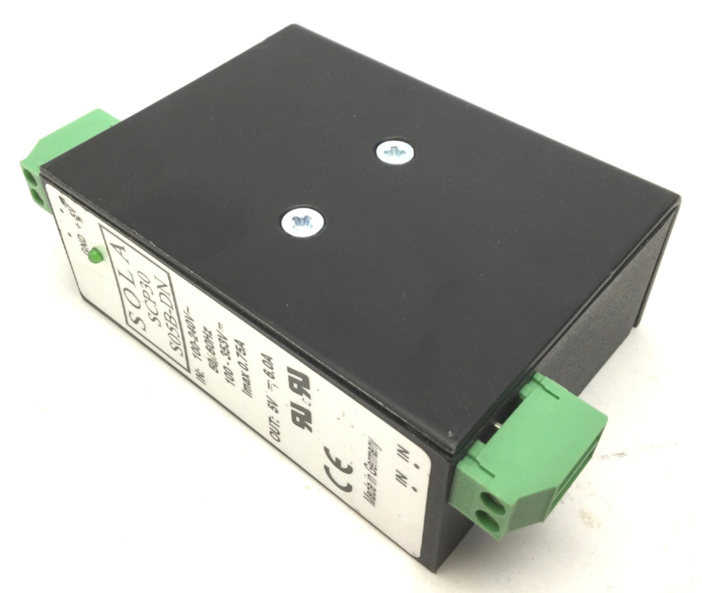 Used SOLA SCP30 S05B-DN Power Supply, 100-240VAC 100-353VDC IN, 5V 6.0A OUT