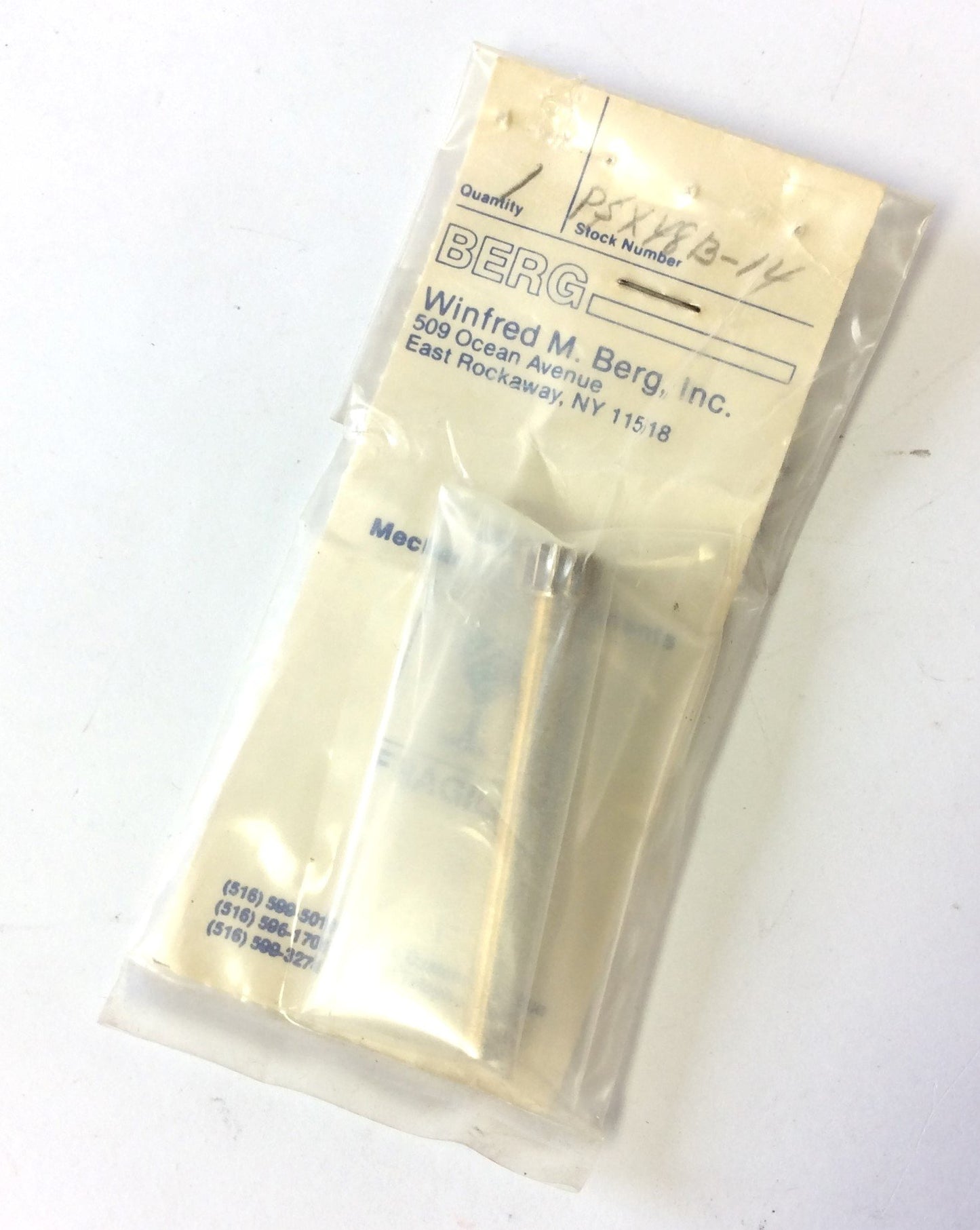 New Lot of 3 Berg PSX48B-14 Pinion Shafts, Brass, 14 Teeth, Face: 3/16, Pitch: 48