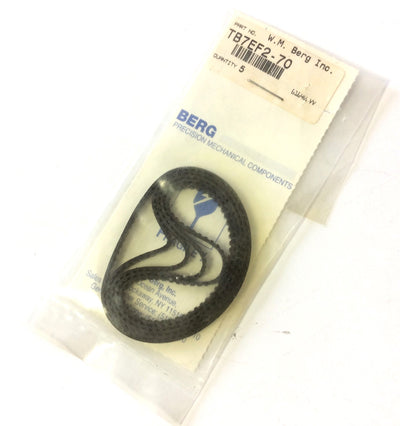 New – Open box Lot of 12 Berg TB7EF2-70 Timing Belts Neoprene Width: 1/8" Length: 5.6" 20000RPM