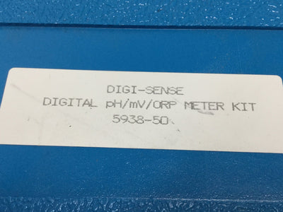 New Cole-Parmer 05938-50 Digi-Sense Digital LCD pH/mV/ORP Meter Kit, 0-14pH, 9-Volt