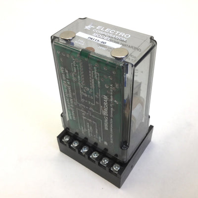 Used Electro Corp PA115-60 Prox Sensor Transducer Input: 115VAC Output: 0-10V @ 1mA