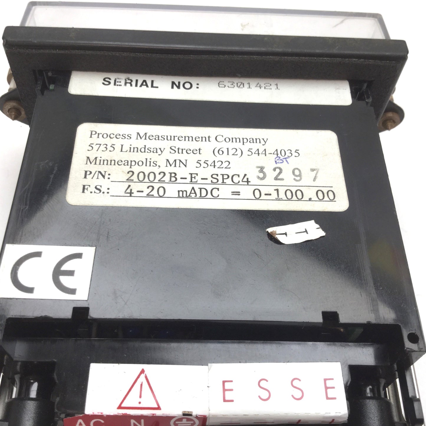 Used Newport 2002B-E-SPC4 Process Meter, 4.5-Digit, Transmitter Excitation, 4-20mA
