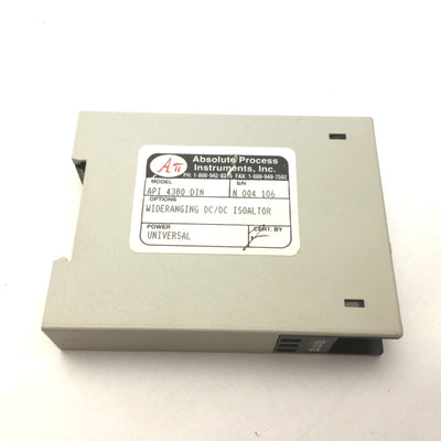 Used Absolute Process Instruments API 4380 DIN Wide Ranging DC/DC Isolater, 0-10VDC