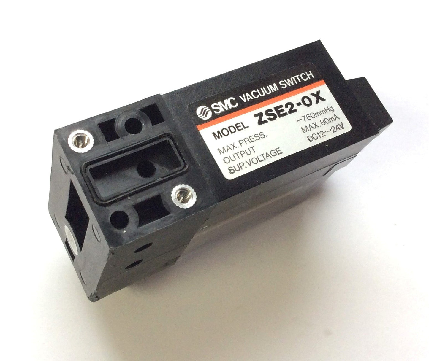 Used Lot of 3 SMC ZSE2-0X Vacuum Switch 12-24VDC, Output: 80mA Max, Pressure -760mmHg