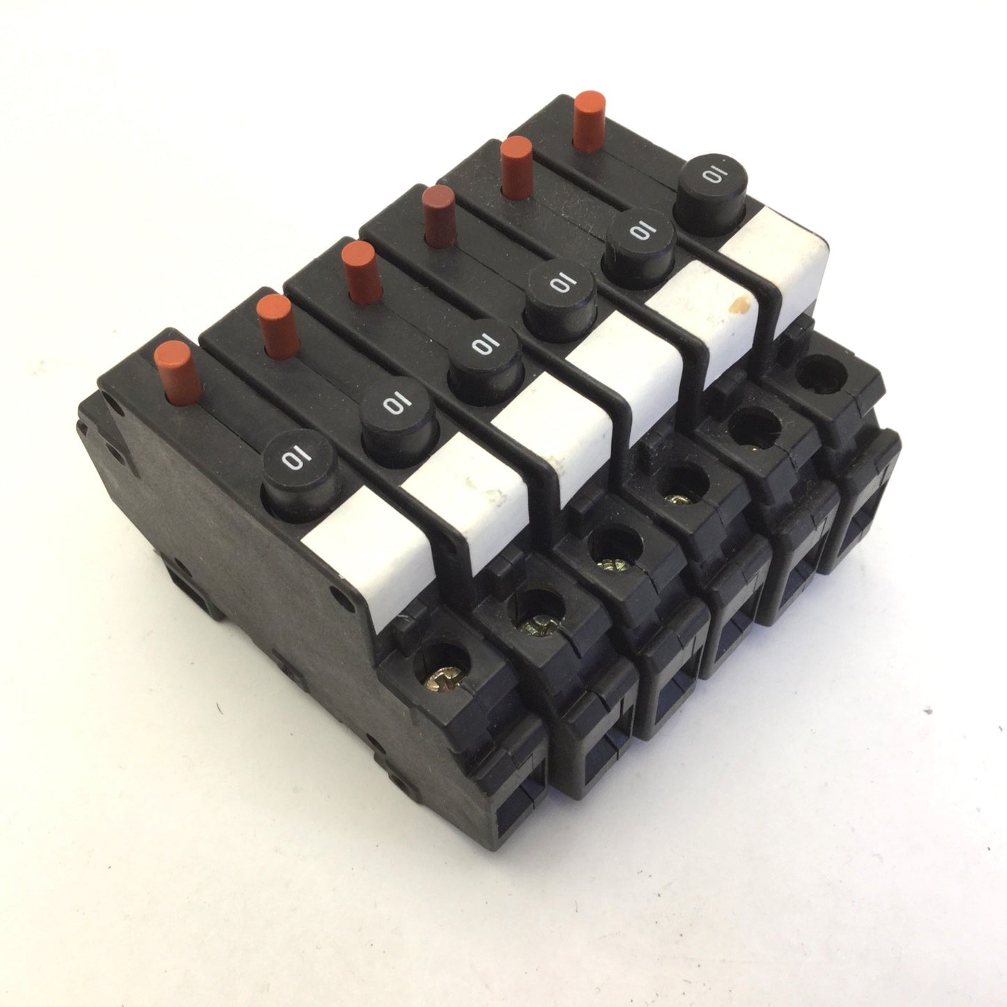 Used Lot of 6 Square D 9080 GCB100 Circuit Breaker, 1-Pole, Rating: 10A 125VAC 65VDC