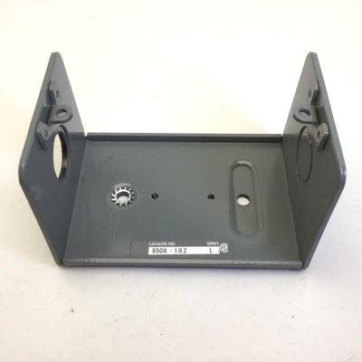Used Allen-Bradley 800H-1HZ E-Stop Enclosure, Black, Series L, Has Holes