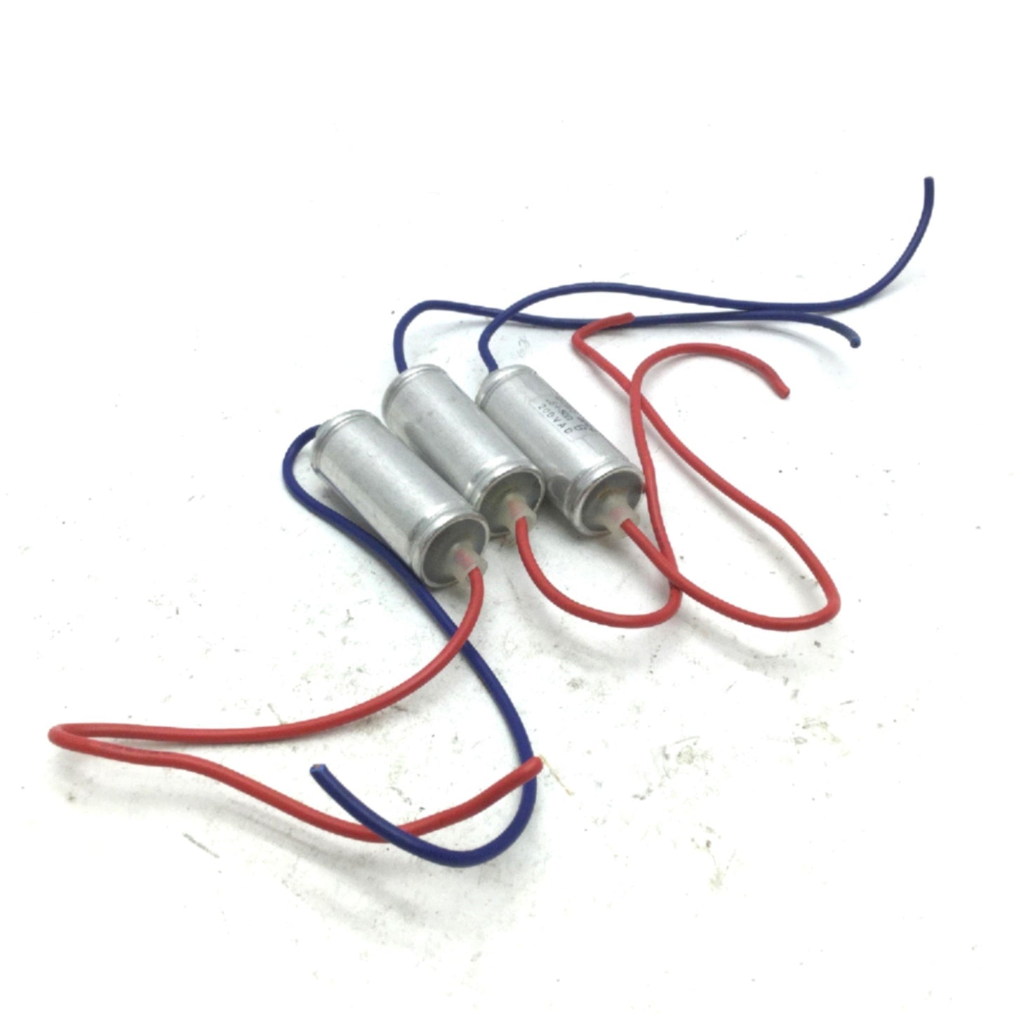 Used Lot of 3 NCC National Controls Capacitors DCR2 200VAC .5+50Ohm