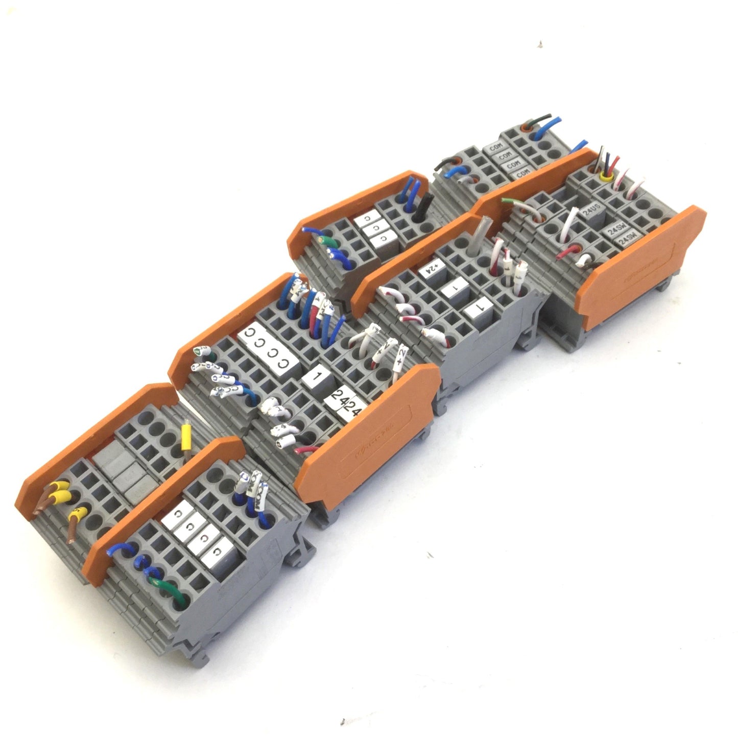 Used Lot of 40 Wago 280 IEC 60947-7-1 Terminal Blocks, 800V 2,5mm², 28-12 AWG