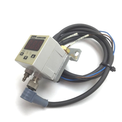 Used Parker MPS-V3N-PC Vacuum Pressure Sensor, Range: 0 to -30inHg, 1/8" NPT, 4-Pin