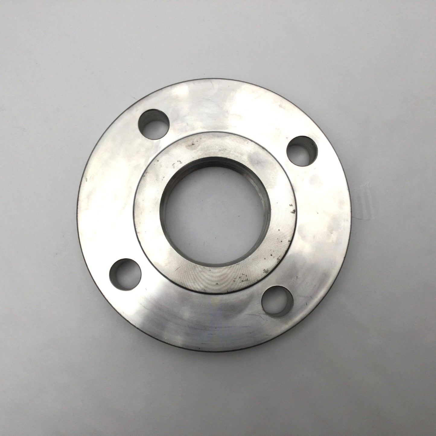 Used Viraj 2 1/2 THRF 150 LB B16 A/SA182 F304/304L 67742 Threaded 4-Bolt Flange 304SS