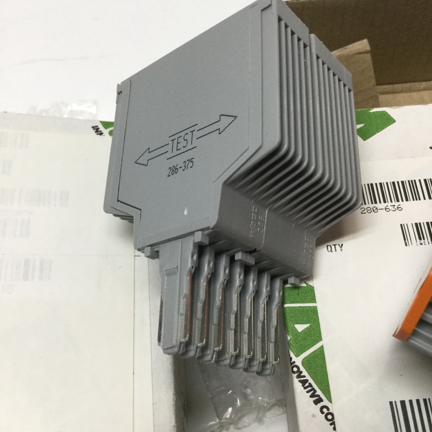 New – Open box Wago 286-375 Plug-In Switching Relay Terminal Module 4A, 24VDC Coil, w/Base