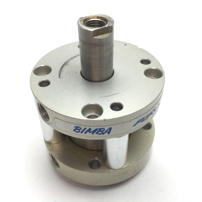 Used Bimba FOD-171-G Flat-1 Pneumatic Cylinder, Bore 1.5", Stroke 1", Ports 1/8" NPT