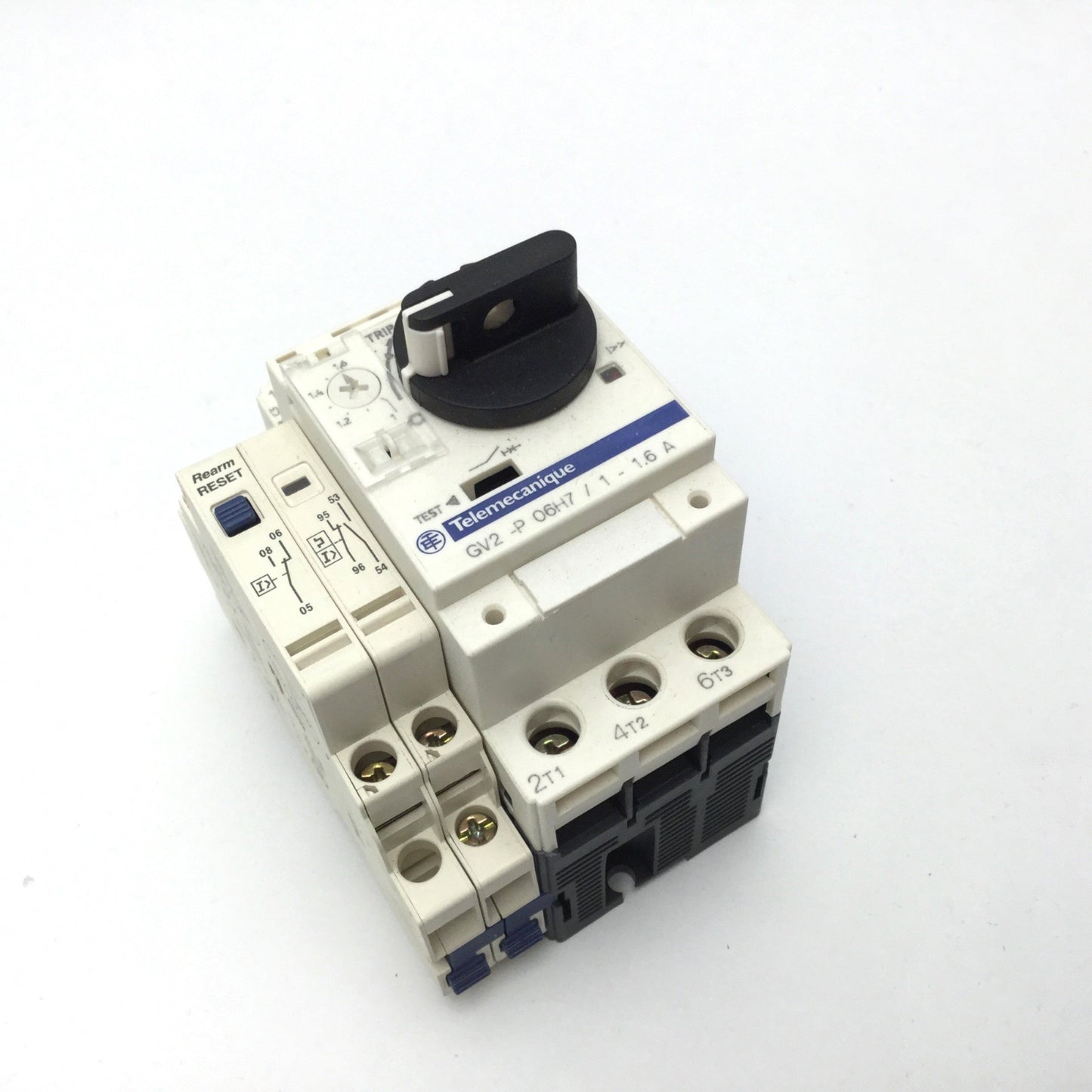 Used Telemecanique GV2-P06H7/1-1.6A Manual Starter and Protector 3-Pole, 1 to 1.6 Amp