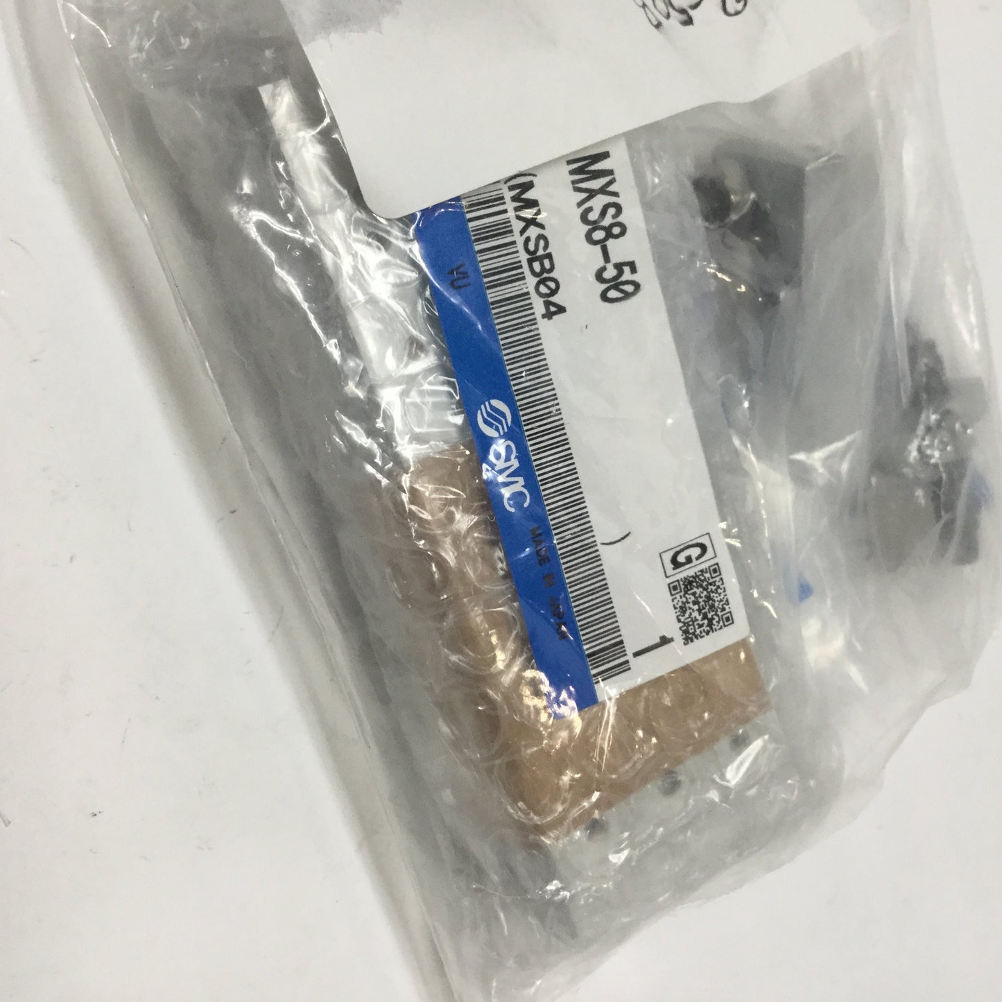 New SMC MXS8-50B Air Slide Table Dual Rod Guided Cylinder, 8mm Bore, 50mm Stroke