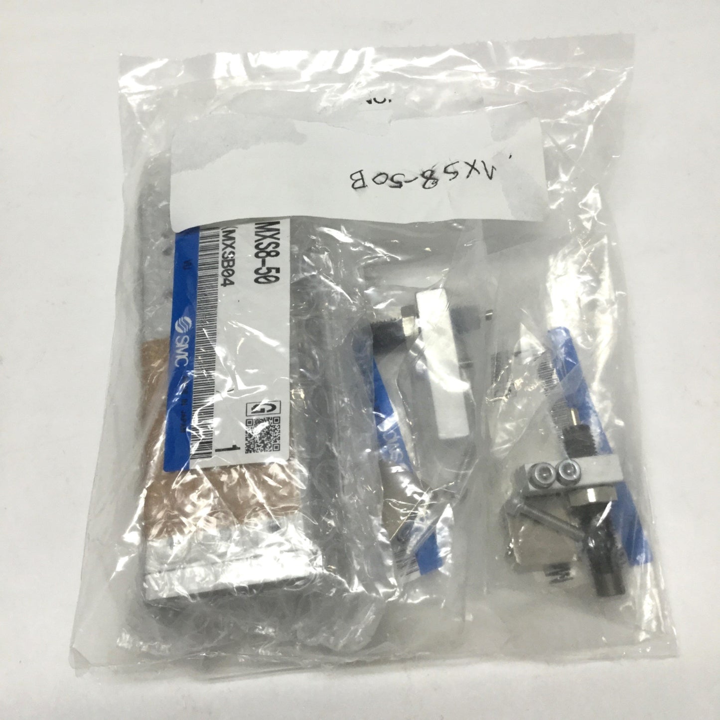 New SMC MXS8-50B Air Slide Table Dual Rod Guided Cylinder, 8mm Bore, 50mm Stroke