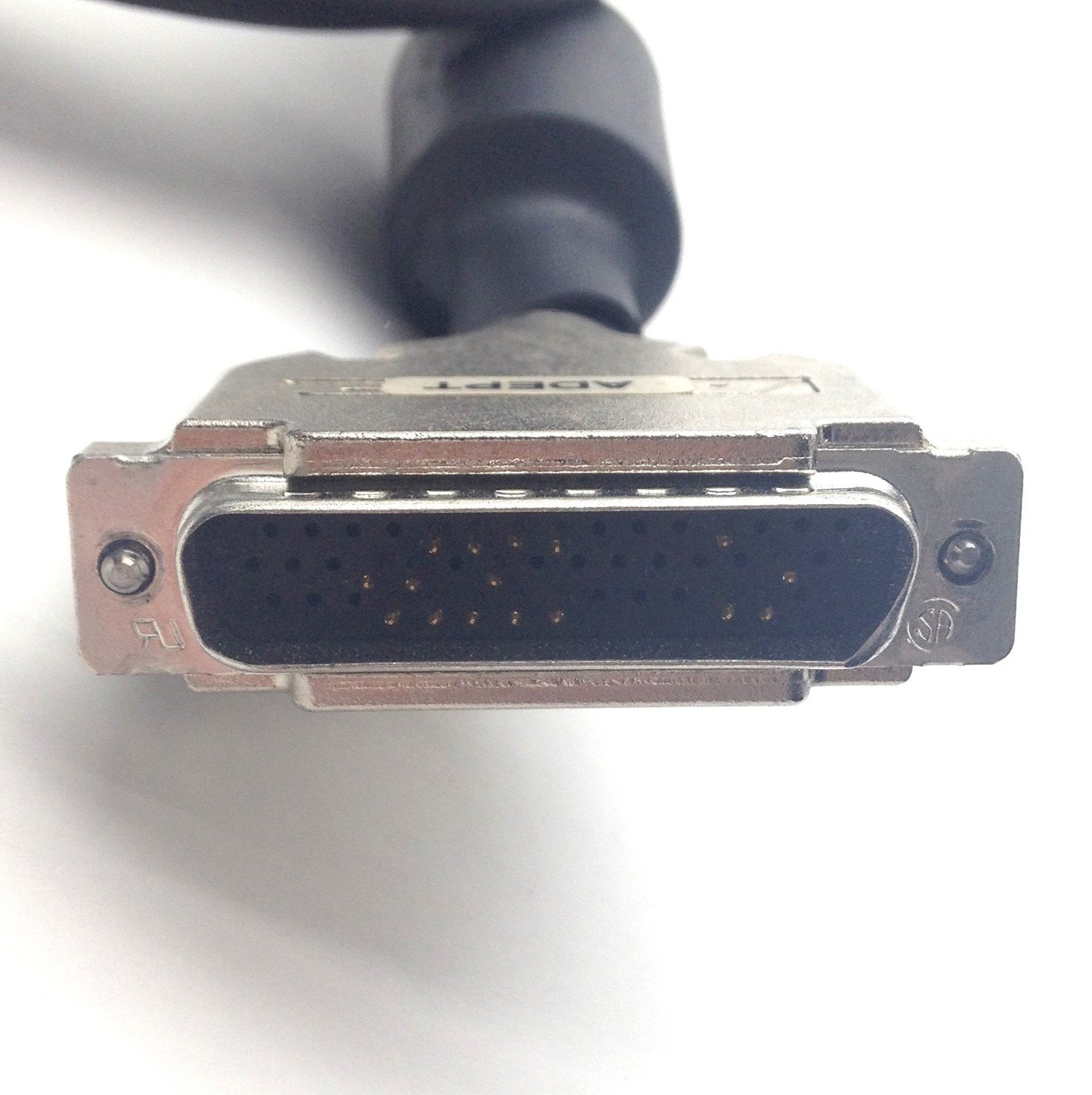 Used Adept 10332-01367 Rev. C Camera Cable, 45-Pin D-Sub to 2x 12-Pin Hirose, 6' Long