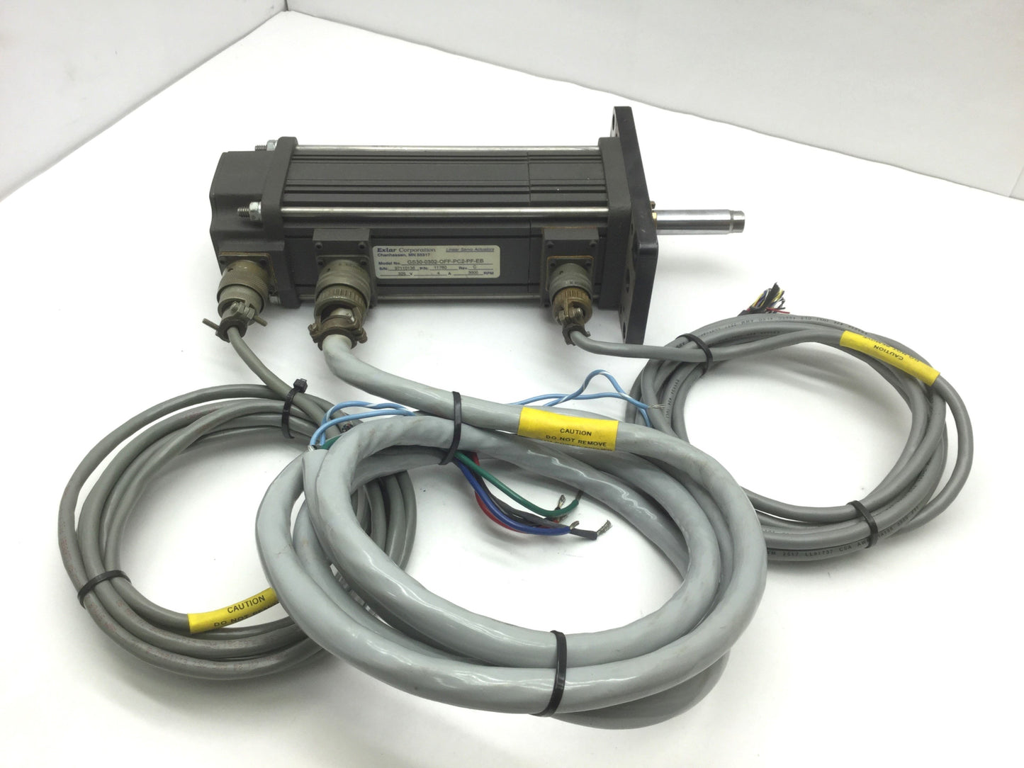 Used EXLAR GS30-0302-OFF-PC2-PF-EB Electric Linear Actuator, Stroke: 3", 3" Frame