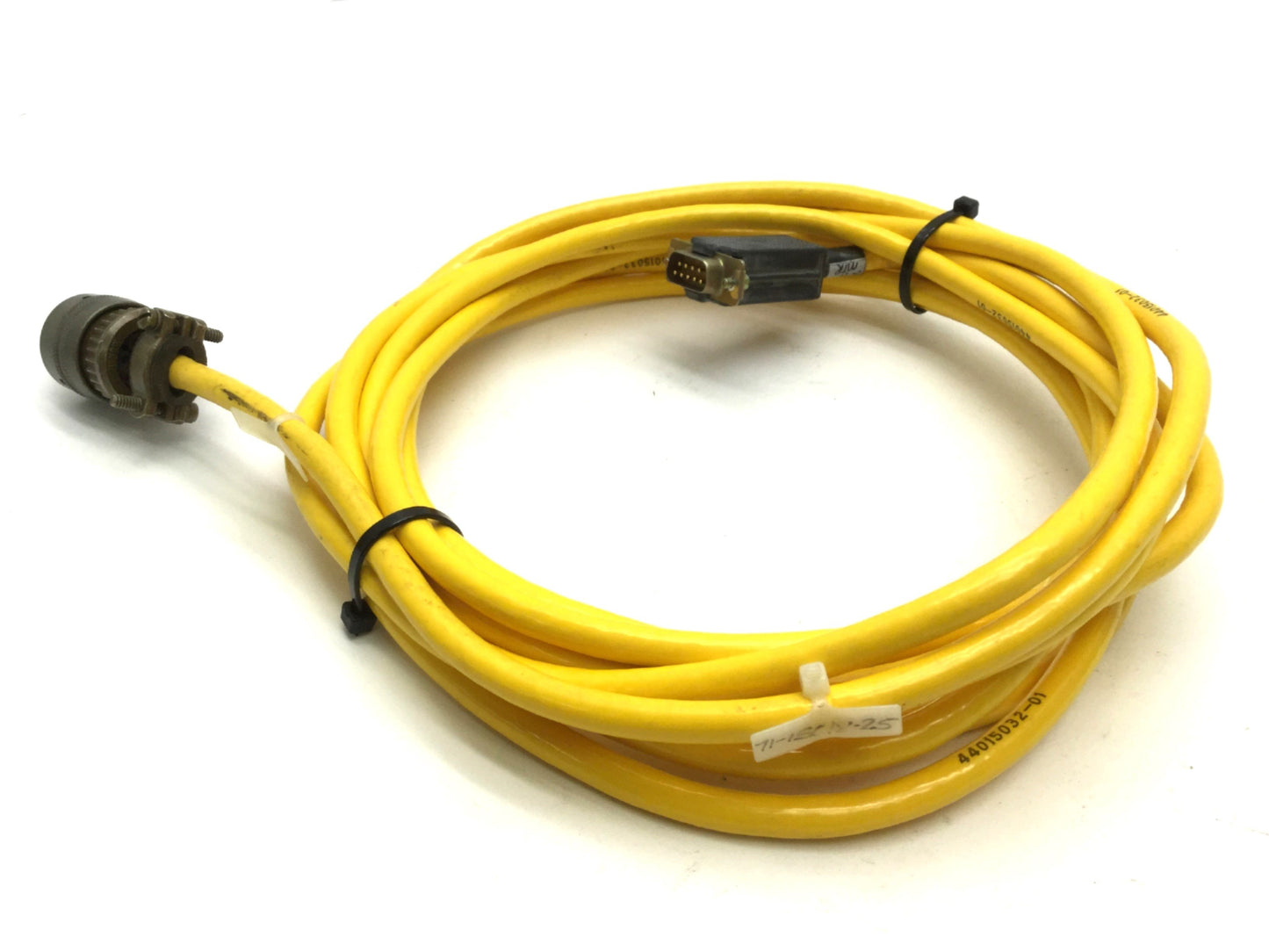 Used Parker 71-15018-15 Motor Encoder Feedback Cable, MS Round 18-Pin, 15' Long