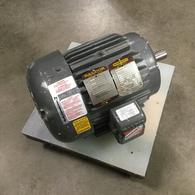 Used Baldor CP3660T-4 AC Motor, Power: 3HP, Frame: 182T, 460V 3-Phase, Shaft 1.125"