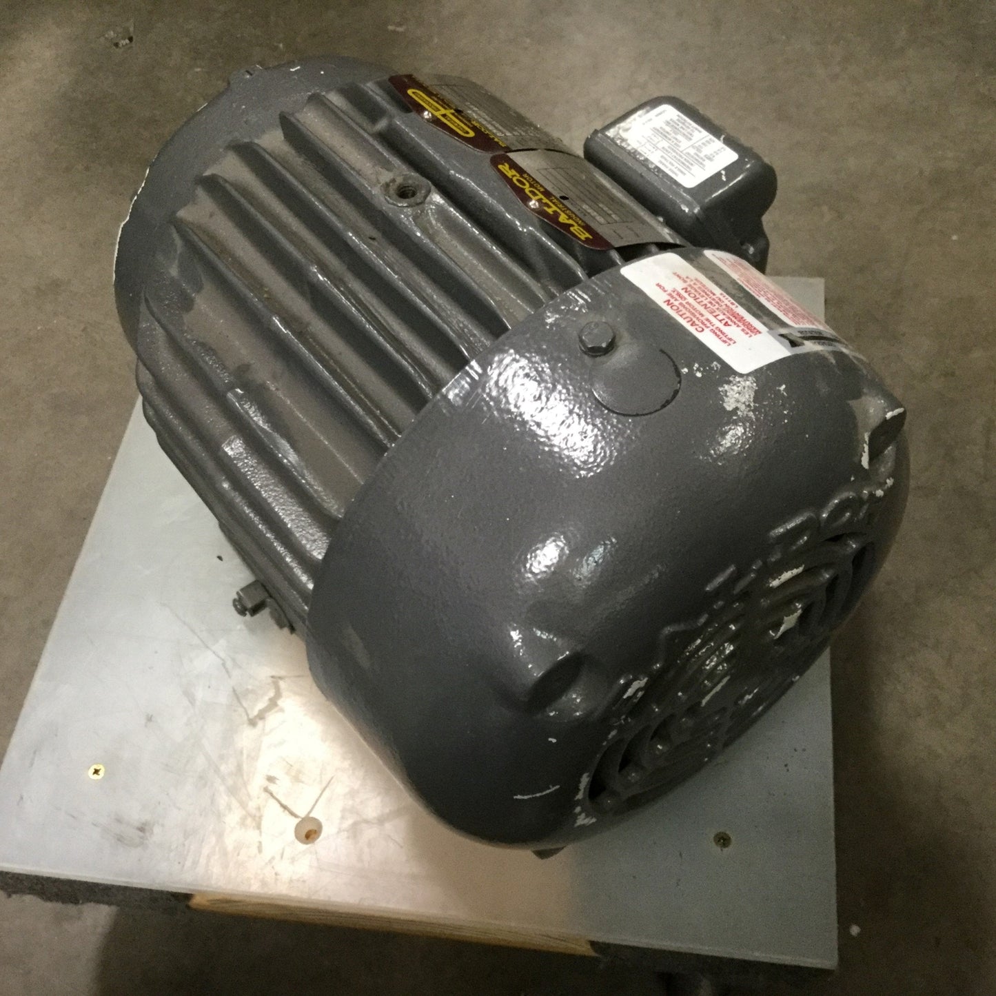 Used Baldor CP3660T-4 AC Motor, Power: 3HP, Frame: 182T, 460V 3-Phase, Shaft 1.125"
