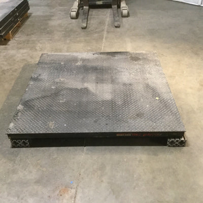 Used Rice Lake 5x5HP-10K Rough Deck Floor Scale 10,000lbs Capacity 5ft x 5ft x 3.5in