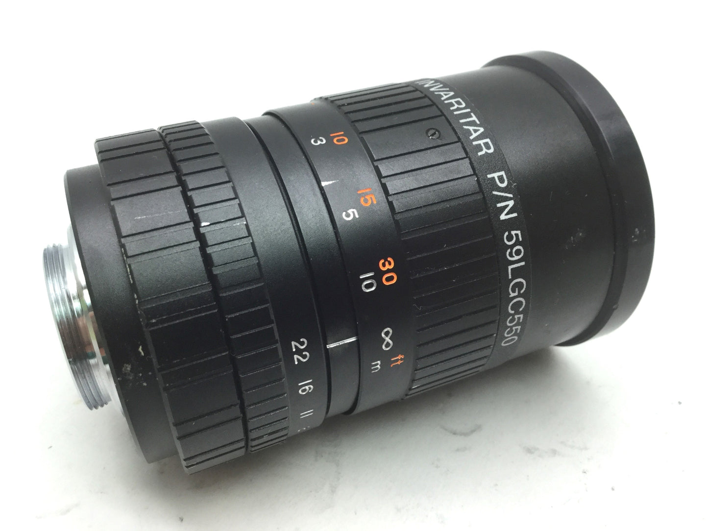 Used Melles Griot 59LGC550 Invaritar Machine Vision Lens 1-10m FL f/1.4-22 C-Mount