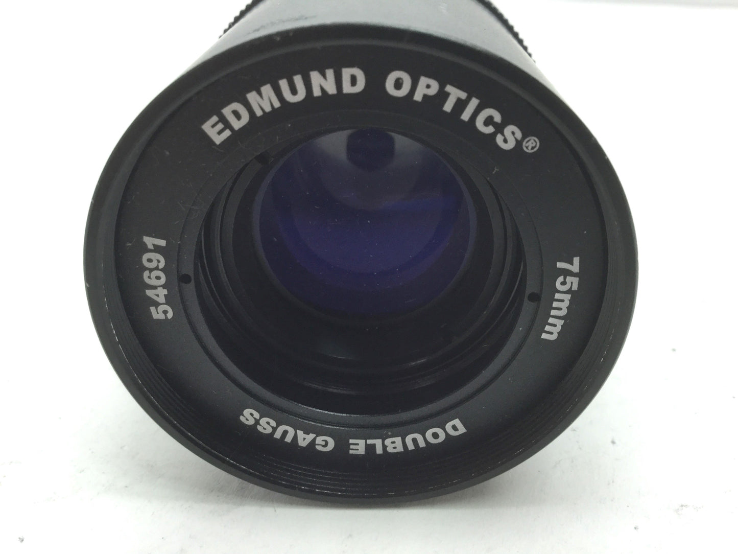 Used Edmund Optics 54691 Double Gauss Imaging Lens F/4-F/30 C-Mount Focal Length 75mm