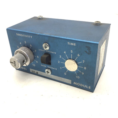 Used Banner B3-4 Photoelectric Amplifier Logic Module, 8-Pin, 15VDC, .250Amp