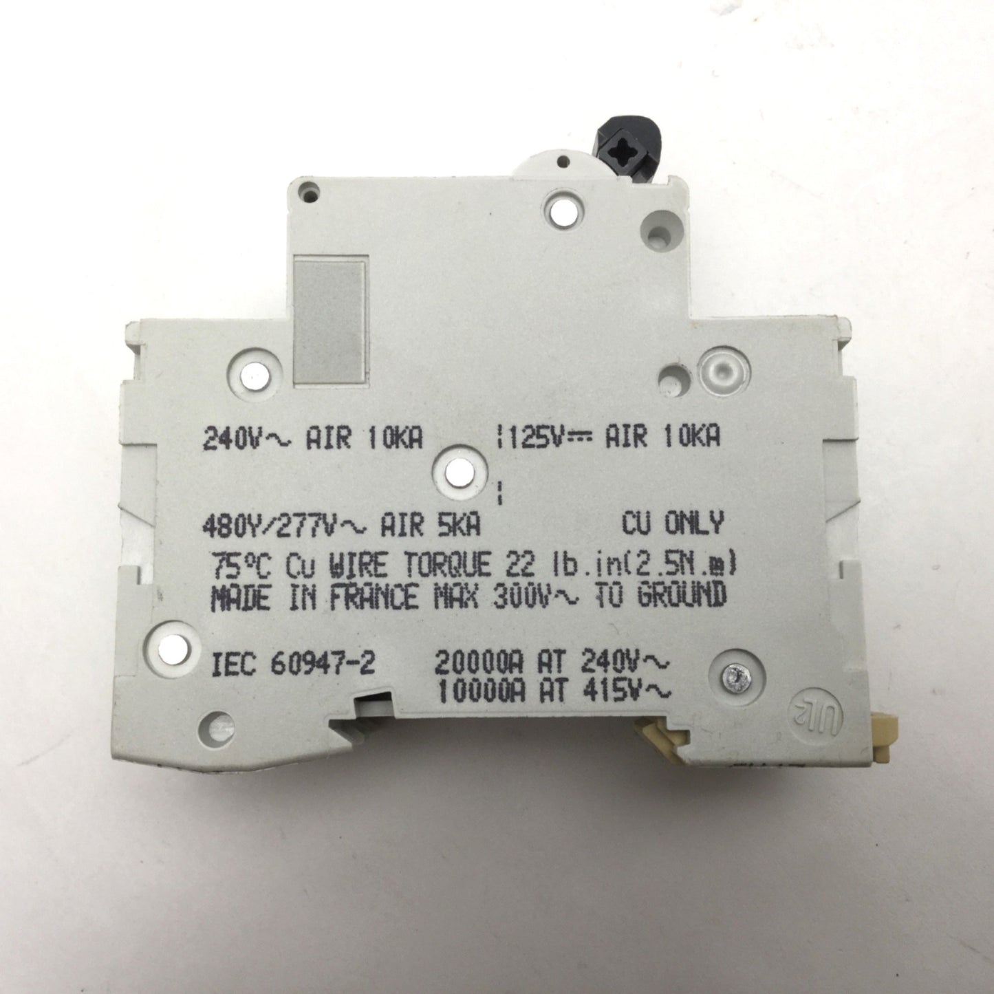 Used Lot of 3 Merlin Gerin Multi9 C60 Circuit Breakers, 2-Pole, C-Curve, Rating: 6A