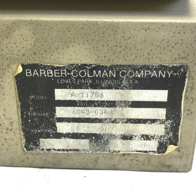 Used Barber-Colman A-11786 Battery Charger, Voltage: 120VAC, 50/60 Hz
