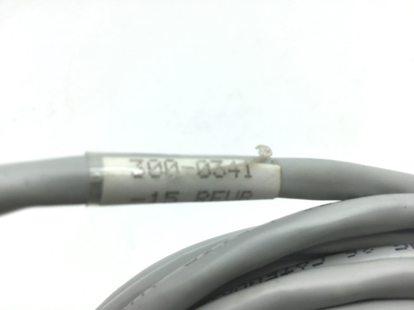 Used Cognex 300-0341-15 Ethernet Cable 15-Pin Male D-Sub to RJ-45 15' Long REV B