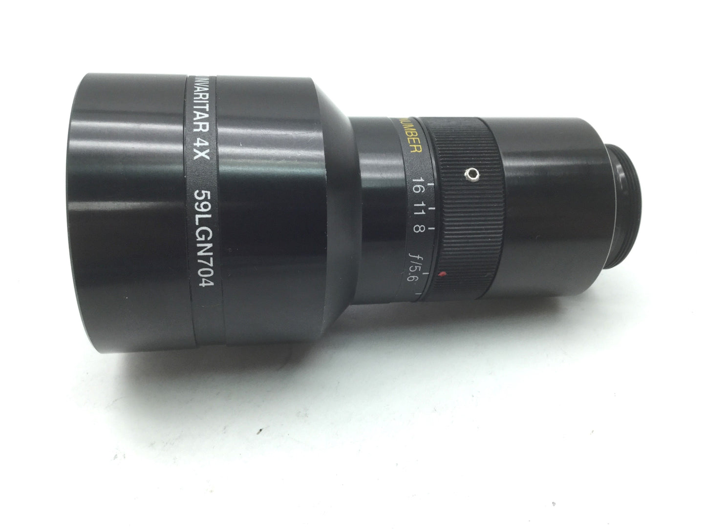 Used Melles Griot 59LGN704 Macro Invaritar Lens 4x F16-5.6, M25x0.75 C Mount