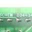 Used SCHEM D34434 Circuit Board Card, PCBC34916 A, ASSY C34915 DIVO