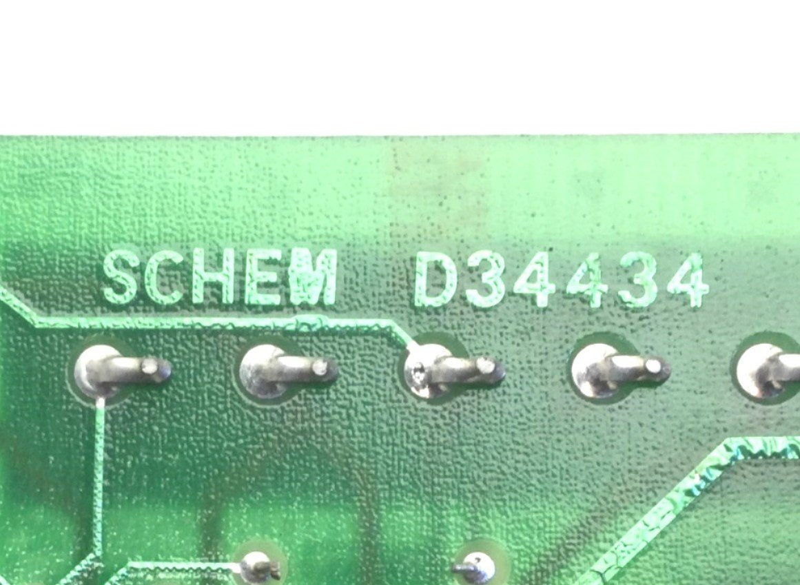 Used SCHEM D34434 Circuit Board Card, PCBC34916 A, ASSY C34915 DIVO