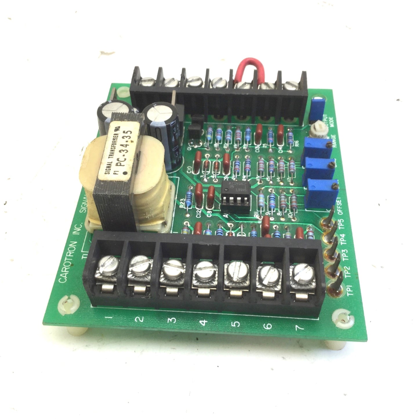 Used Carotron INC C10033A Signal Follower, ASSY C10032, Signal Transformer PC-34-35