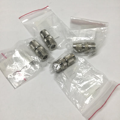 New Lot of 4 RF Industries RFT-1234 Coax Adapter Connector N Female/TNC Male, 50 Ohm