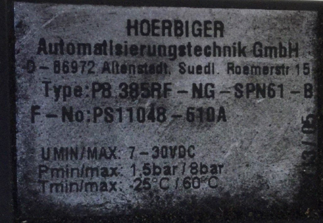Used Bank of 8 Hoerbiger S9 585SRF-1/4-PN61 Solenoid Valves & 13x P8 385RF-NG-SPN61-B