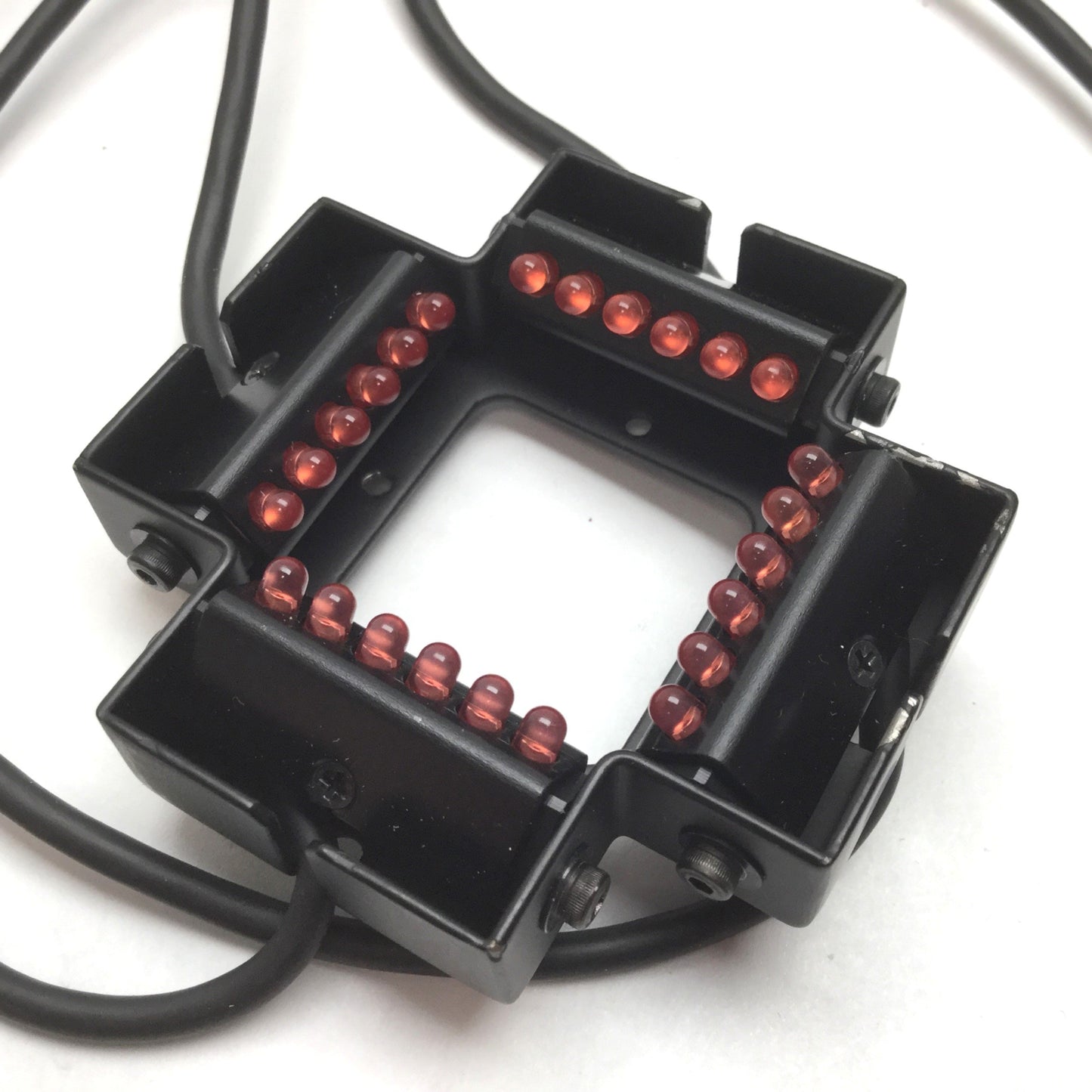 Used CCS LDQ-60-25 Square LED Red Bar Light, Power: 12VDC 1.2W, Area: 0.975" x 0.975"