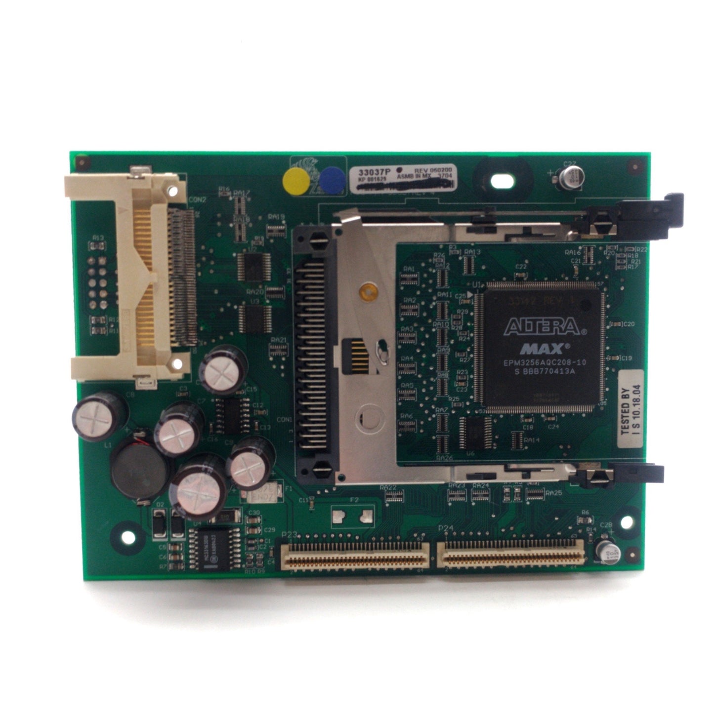 Used Zebra 33037P Rev 050200 PCMCIA/Compact Flash Board, For 170XiIII+ Printer