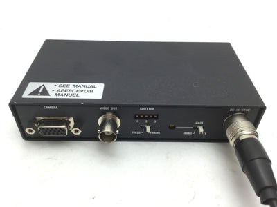 Used Hitachi Denshi KP-MB30U LTD CCD Camera Controller Voltage: 12VDC W/ Power Supply