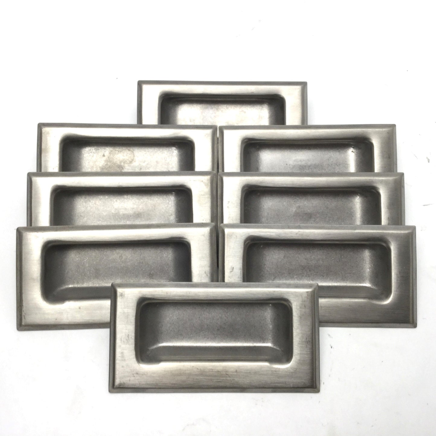 Used Lot of 8 Guden 1899-32D Brushed Stainless Steel Flush Mount Pull Handles