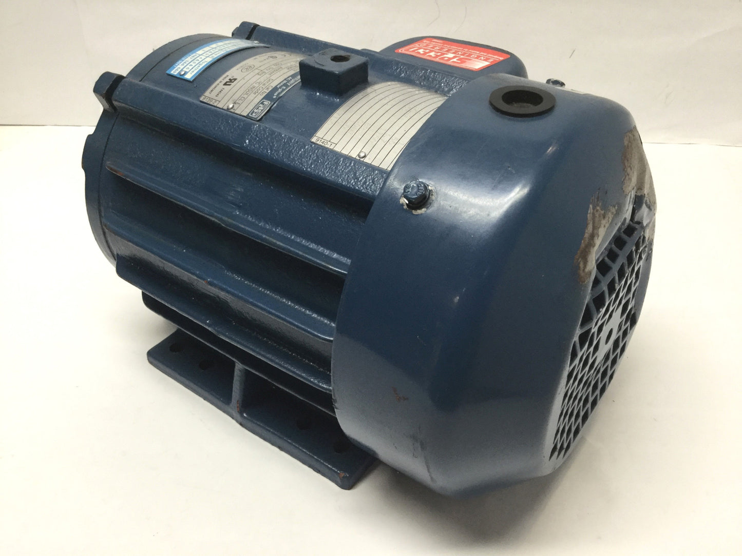 Used A.O. Smith F-391366-62 E-Plus AC Motor 1HP, 230/460VAC 3PH, 1150RPM, Frame 145T