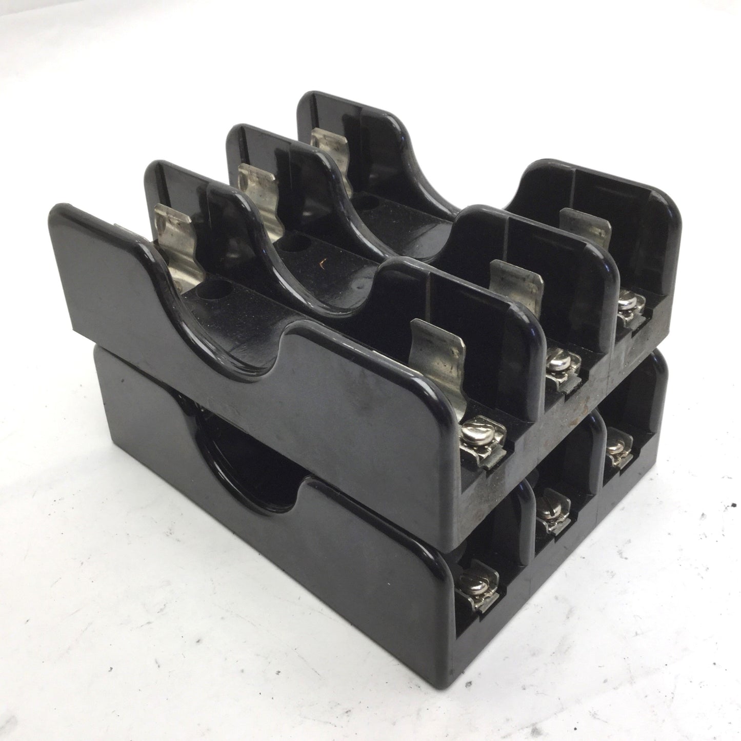 Used Lot of 2 Marathon 4100029 Fust Holders, 600V, 30A Max, 3-Pole