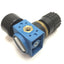 Used Festo LR-1/8-S-B-NPT Pneumatic Regulator W/ 0-16Bar Gauge (0-230psi), 1/8" NPT