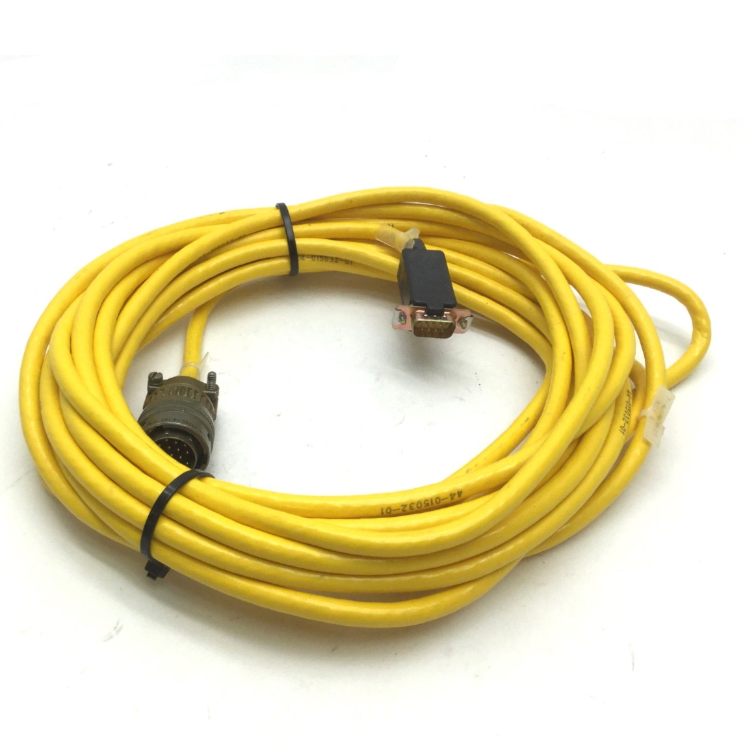 Used Parker 71-015018-25 Motor Encoder Feedback Cable, MS Round 18-Pin, 25' Long