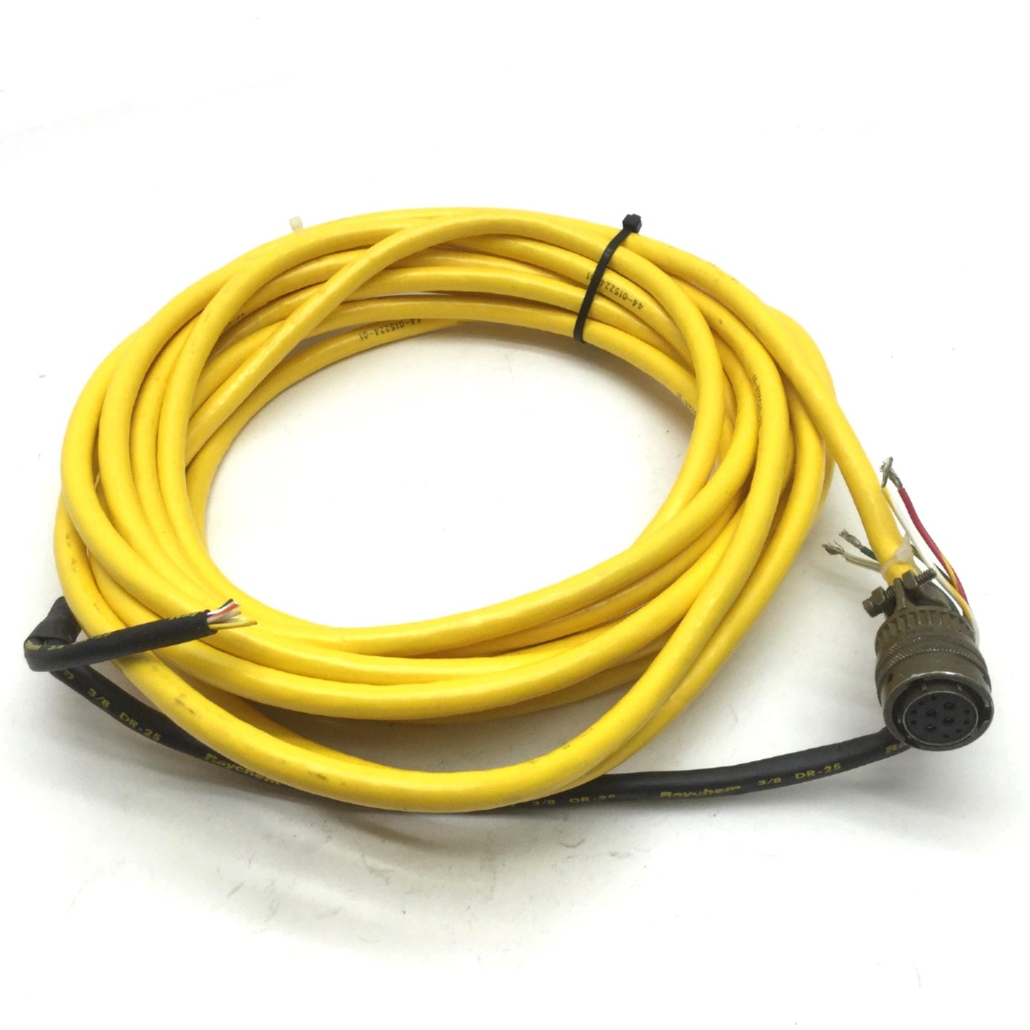 Used Parker 71-015017 Motor Power & Hall Effect Cable, MS Round 12-Pin, 20' Long