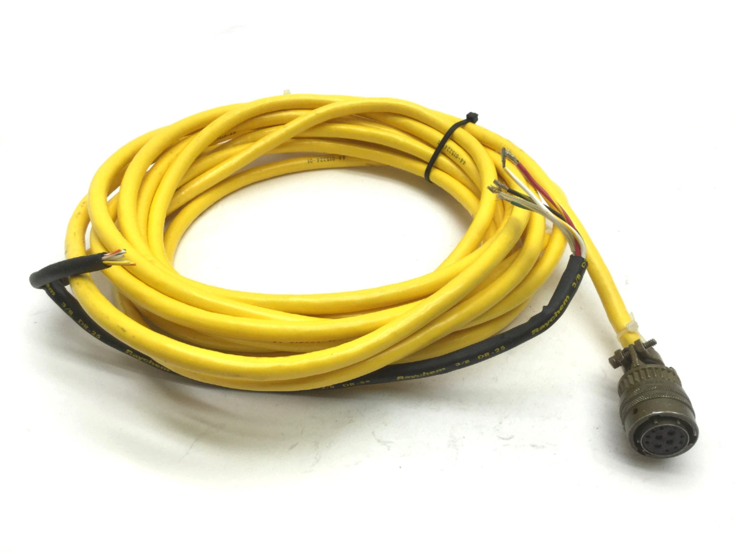 Used Parker 71-015017 Motor Power & Hall Effect Cable, MS Round 12-Pin, 20' Long