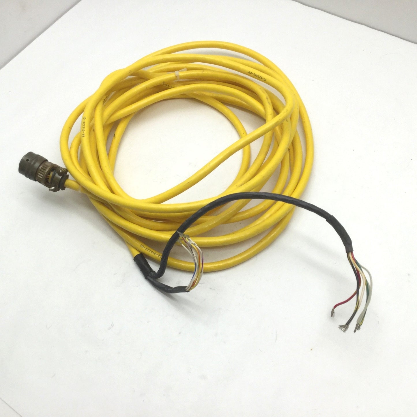 Used Parker 71-015017-25 Motor Power & Hall Effect Cable, MS Round 12-Pin, 25' Long