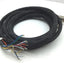 Used Fanuc 31-0092-C12 Servo Motor Cable, 17-Pin Female, 8-Pin Female to Flying Leads